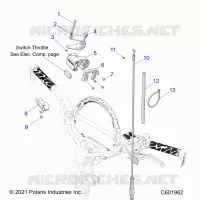 MOTORE, THROTTLE CONTROL ASM.