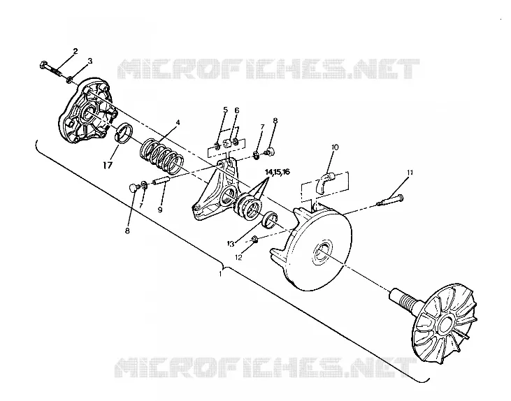 TRASMISSIONE FRIZIONE ASSEMBLY Trail Blazer / W927221 (4922852285023A)