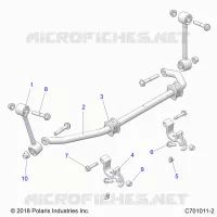 SUSPENSION, FRONT BARRA DI STABILIZZAZIONE- G21G4D99AW/BW (C701011-2)