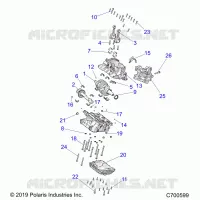 ENGINE, CRANKCASE AND ALBERO MOTORE