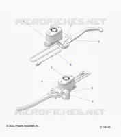 FRENO ANTERIORE BRAKE LEVER AND MASTER CYLINDER