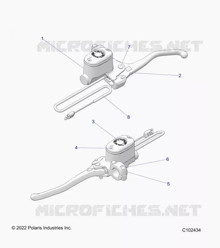 FRENO ANTERIORE BRAKE LEVER AND MASTER CYLINDER