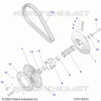 TRASMISSIONE, SECONDARY CLUTCH/BELT