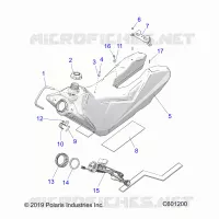 SISTEMA DI ALIMENTAZIONE CARBURANTE, FUEL TANK ASM.