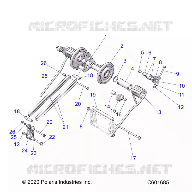 SUSPENSION, POSTERIORE COPPIA ARM