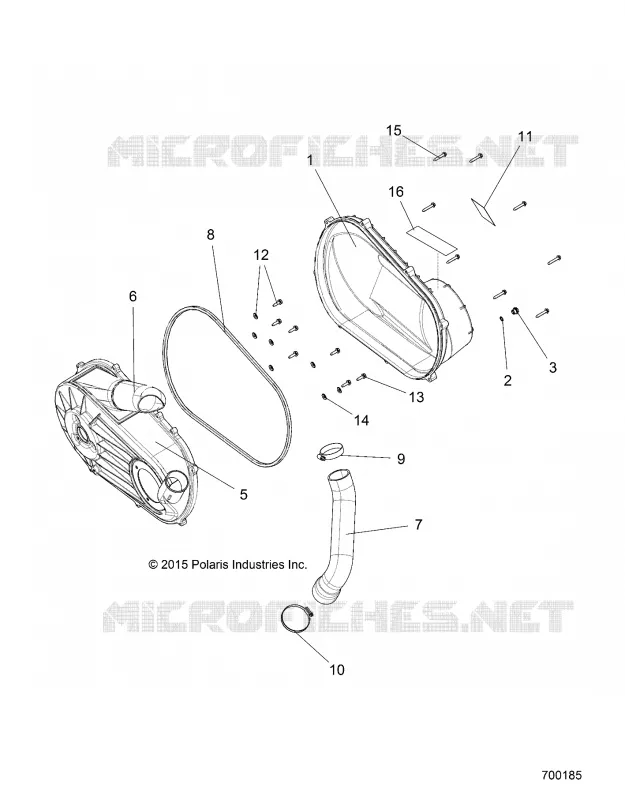 DRIVE TRAIN, COPERCHIO FRIZIONE AND DUCTING