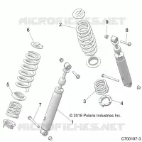 SUSPENSION, REAR SHOCK MONTAGGIO