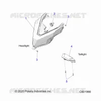 ELETTRICO, HEADLIGHT AND TAILLIGHT