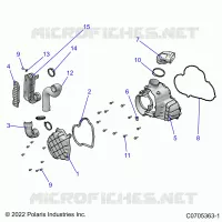 ENGINE, ALTERNATORE  COVER HVAC