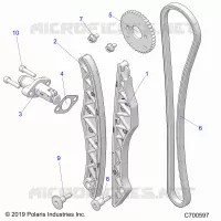 CAM CATENA AND TENSIONER