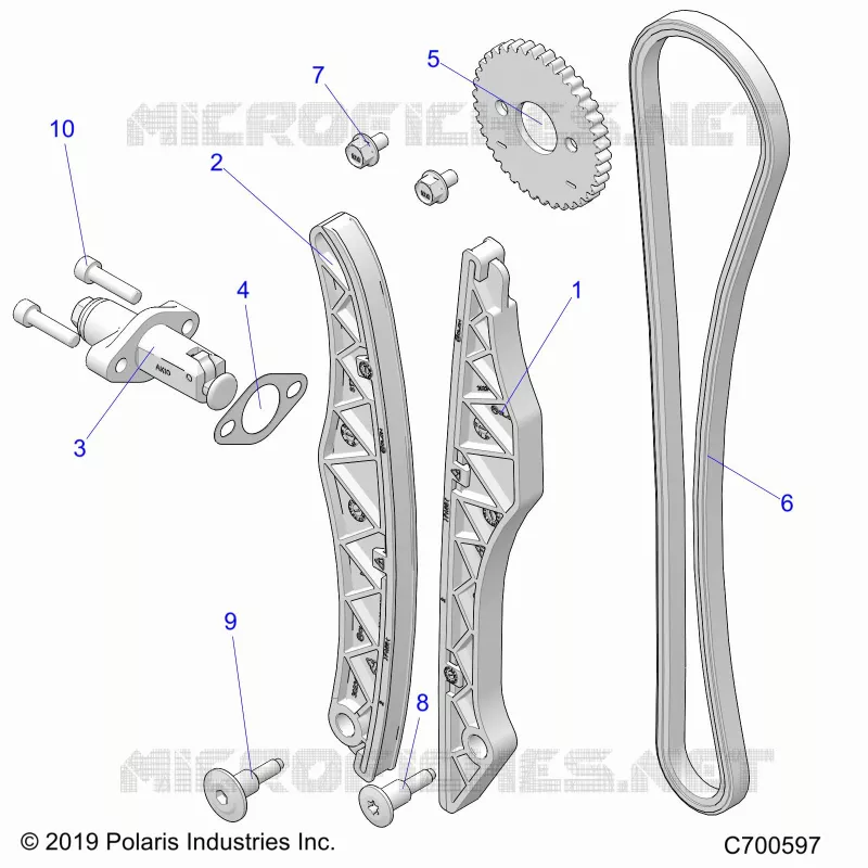 CAM CATENA AND TENSIONER