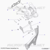 ENGINE, TURBO CHARGER MOUNTING