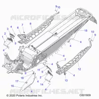 CHASSIS, PROTEZIONE FRIZIONE, FOOTRESTS, AND RUNNINGBOARDS