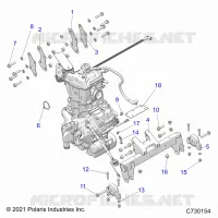ENGINE, TRASMISSIONE MOUNTING & LONG BLOCK- R24MAU57B4/Z4/B9/Z9 (C730154)