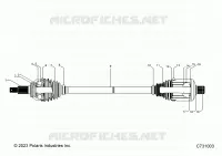 TRASMISSIONE, REAR HALF SHAFT