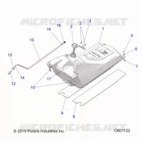 SISTEMA DI ALIMENTAZIONE CARBURANTE, FUEL TANK ASM.