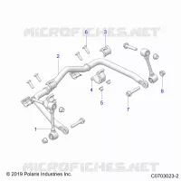SUSPENSION, FRONT BARRA DI STABILIZZAZIONE