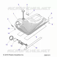 SISTEMA DI ALIMENTAZIONE CARBURANTE, FUEL TANK ASM.