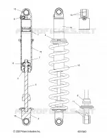 SUSPENSION, AMMORTIZZATORE POSTERIORE TRACK, MONOTUBE, 7045533