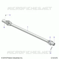 TRASMISSIONE, PROP SHAFT, FRONT