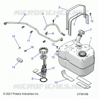 SISTEMA DI ALIMENTAZIONE CARBURANTE, FUEL TANK ASM.
