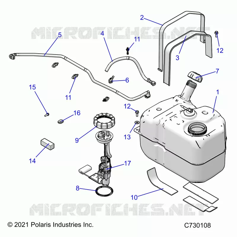 SISTEMA DI ALIMENTAZIONE CARBURANTE, FUEL TANK ASM.