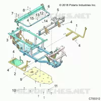 CHASSIS, TELAIO AND FRONT BUMPER
