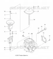 MOTORE, CARBURATORE, UPPER