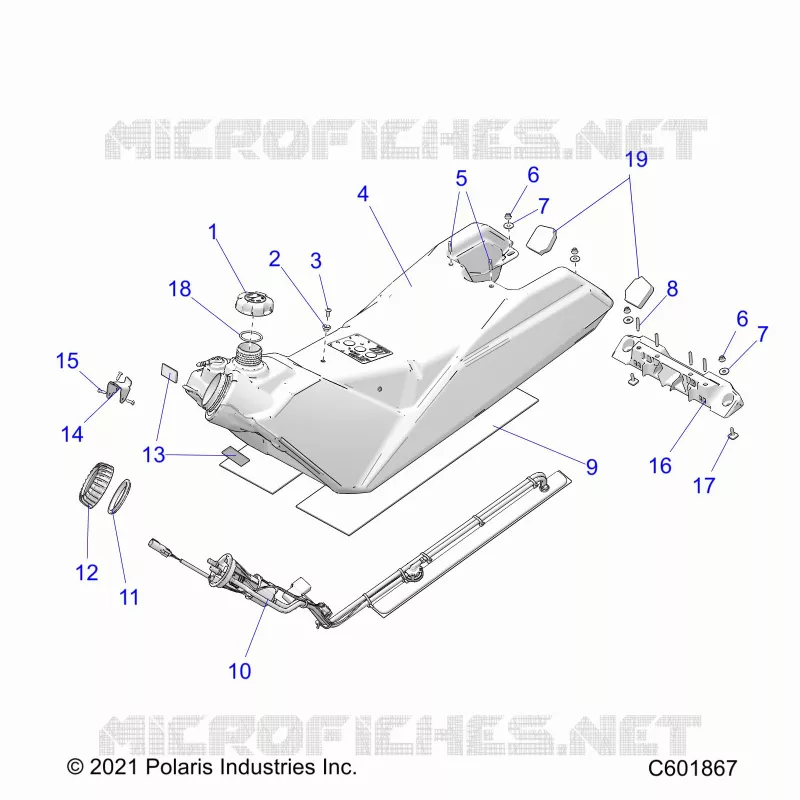 SISTEMA DI ALIMENTAZIONE CARBURANTE, FUEL TANK ASM.