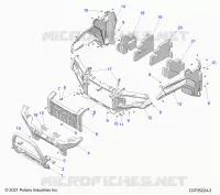 PARAURTI ANTERIORE, FACIA, GRILLE, AND FLARES