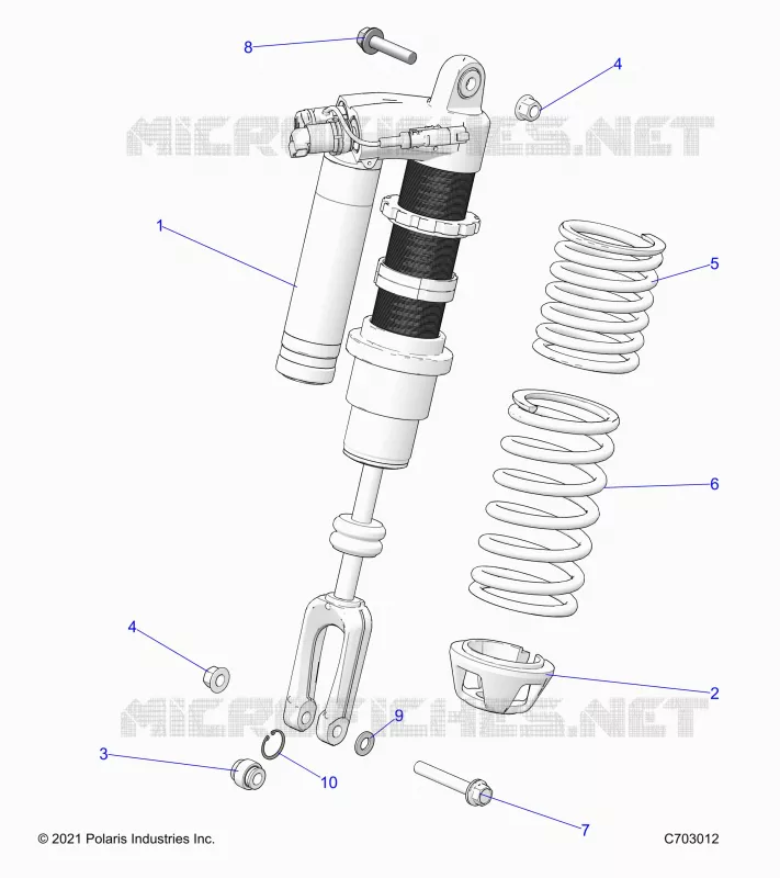 SUSPENSION, SHOCK ANTERIORE MOUNTING, STANDARD/PREMIUM