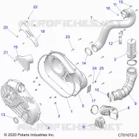 TRASMISSIONE, CLUTCH COVER AND DUCTING