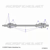 TRASMISSIONE, FRONT HALF SHAFT