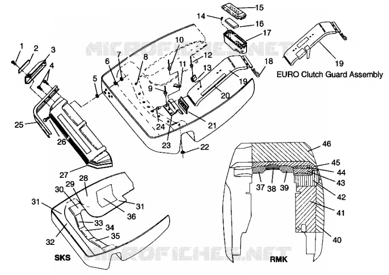 NOSEPAN XLT RMK 0960956, XLT SKS 0960556 and EUROPEAN XLT SKS E960556 (4931813181A009)