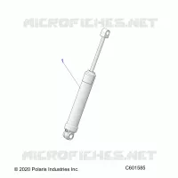 SUSPENSION, AMMORTIZZATORE POSTERIORE TRACK (7045512)