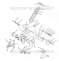 SWING ARM WELDMENT AND AMMORTIZZATORE POSTERIORE  ASSEMBLY (4914891489021A)