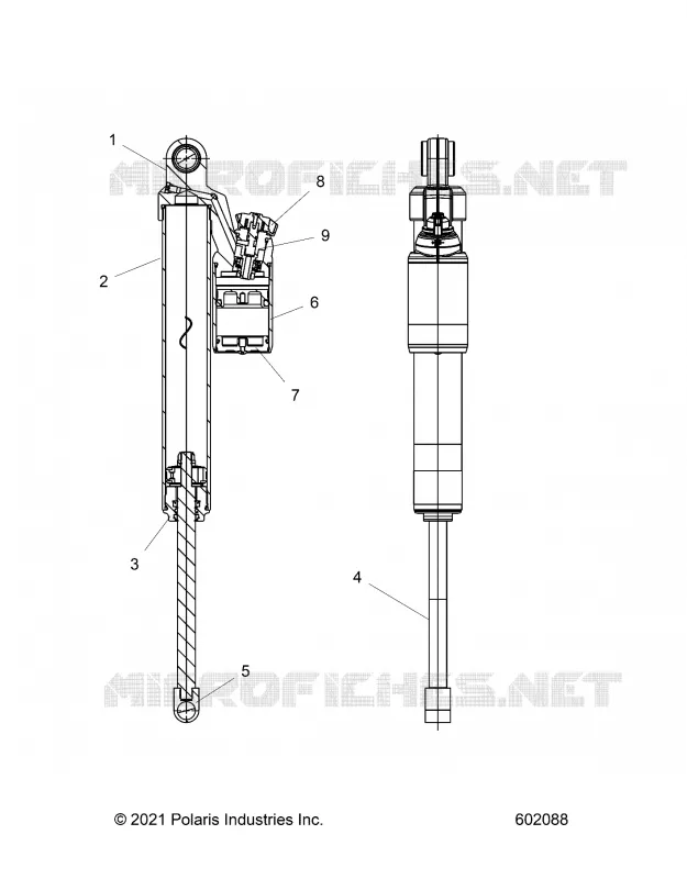 SUSPENSION, AMMORTIZZATORE POSTERIORE TRACK