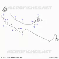 FRENO POSTERIORE BRAKE LINE AND PARK BRAKE