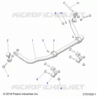 SUSPENSION, REAR BARRA DI STABILIZZAZIONE