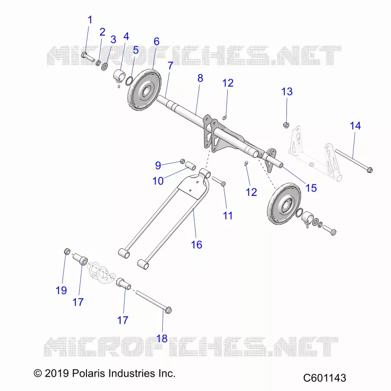 SUSPENSION, POSTERIORE COPPIA ARM