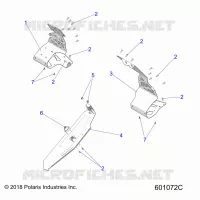 CHASSIS, PROTEZIONE FRIZIONE AND FOOTRESTS