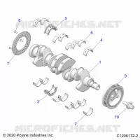 ENGINE, ALBERO MOTORE AND BEARINGS