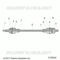 TRASMISSIONE, FRONT HALF SHAFT