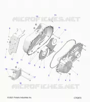 TRASMISSIONE, CLUTCH COVER ASM.