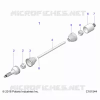 TRASMISSIONE, REAR DRIVE SHAFT 