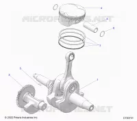ENGINE, ALBERO MOTORE, PISTON AND BALANCE SHAFT