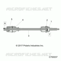 TRASMISSIONE, REAR HALF SHAFT