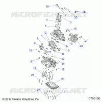 ENGINE, CRANKCASE AND ALBERO MOTORE