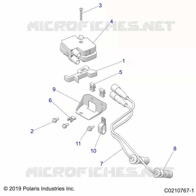 ELETTRICO, IGNITION COIL MOUNTING