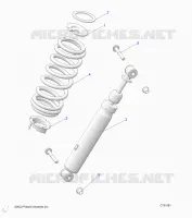 SUSPENSION, REAR SHOCK MONTAGGIO